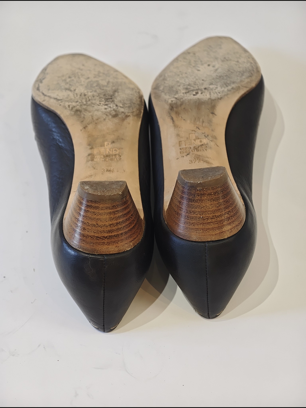 Fendi brown Selleria leather  pumps - Picture 9 of 10